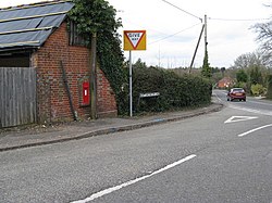 Post Box at the junction of West Chiltington Lane and the A272 - geograph.org.uk - 1194580.jpg