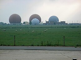 Satellite communications antennae at RAF Croughton