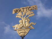 Watton town sign