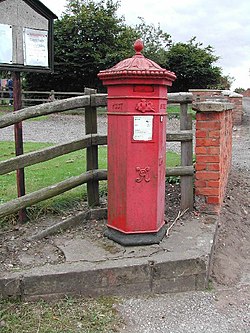 Victorian Pillar Box, Budby, Nottinghamshire - geograph.org.uk - 34093.jpg