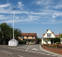 Tolleshunt D'Arcy maypole, from east.jpg