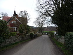 Part of the village street at Bronygarth (geograph 2287372).jpg