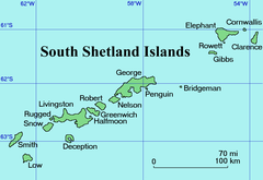 The South Shetland Islands; Cornwallis upper right