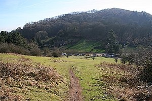 The Path down to the Hollybush Pass Car Park - geograph.org.uk - 689754.jpg