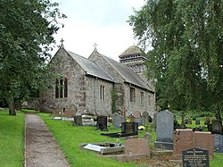 St. David's church and churchyard, Llanddewi Rhydderch - geograph.org.uk - 1418653.jpg