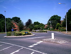 Roundabout at Langshott Housing Estate, Horley. - geograph.org.uk - 201881.jpg