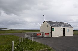 Terminal building at Westray Airport