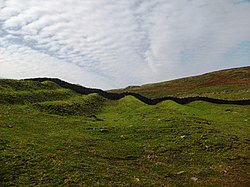 Lumps and bumps of Whitley Castle - geograph.org.uk - 1812846.jpg