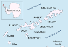 Rugged Island in the South Shetland Islands.