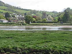 Axmouth and its church across the River Axe - geograph.org.uk - 1285321.jpg