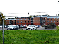 Barracks on Minley Road seen from the bridleway at the back - geograph.org.uk - 4188851.jpg