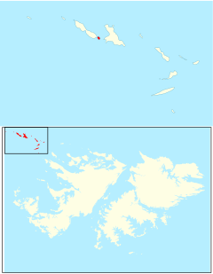 Steeple Islet amongst the Jason Islands