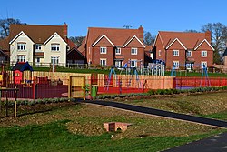 Childrens playground and new housing Abbotswood (geograph 3897827).jpg