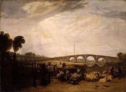 Second Bridge — Walton Bridges by J. M. W. Turner
