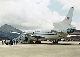 RAF Tristar at RAF Ascension Island.