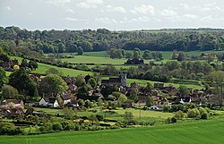 The Village of Stourpaine from Hod Hill - geograph.org.uk - 1278856.jpg