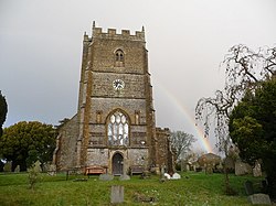 Hazelbury Bryan, church tower - geograph.org.uk - 1133744.jpg