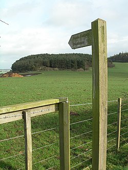 Footpath sign to Blinkbonny - geograph.org.uk - 349974.jpg