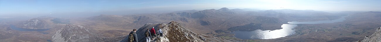 Wide view of Errigal's summit