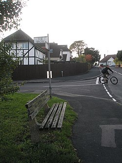 Seat at the junction of The Brow and The Dale - geograph.org.uk - 1551100.jpg