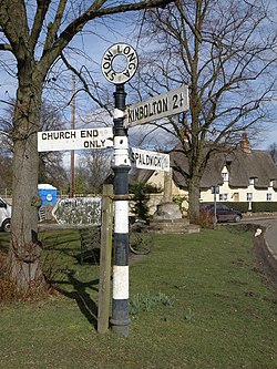 Signpost at Stow Longa - geograph.org.uk - 1190005.jpg