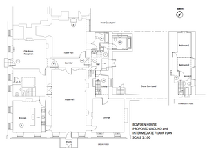 Ground floor plan of Bowden House