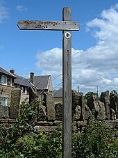 Signpost on a bridleway
