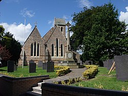 Church of St Mary, and War Memorial, Radcliffe on Trent - geograph.org.uk - 935475.jpg
