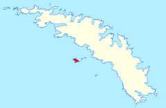 Map showing Annenkov Island