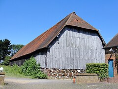 West view of the barn, 2009