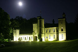 Carr Hall Castle at Night.JPG