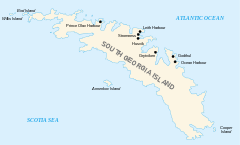 Map showing Annenkov Island