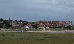 Alnmouth, Northumberland from across the river.jpg