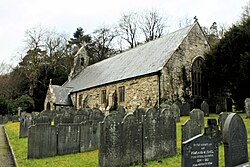 Eglwys Sant Ust a Sant Dyfrig, Llanwrin Church of St Ust and St Dyfrig, Llanwrin, Powys, Cymru Wales 03.JPG