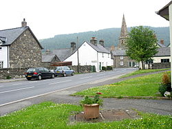 Western approach to the sharp bend in Llandrillo's High Street - geograph.org.uk - 472186.jpg