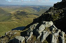 The view from Aran Fawddwy