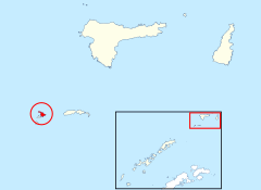 Location of Aspland Island (ringed)