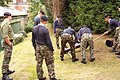 Cadets at the College participate in a team problem-solving exercise.