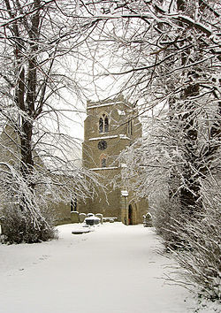 Towersey Church in the Snow - geograph.org.uk - 352062.jpg