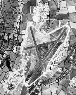 Aerial photograph of Dunkeswell airfield,, 22 April 1944