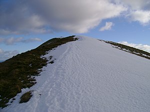 Snowy northwestern ridge of Beinn Eich - geograph.org.uk - 1704935.jpg