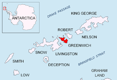 Greenwich Island amongst the South Shetland Islands