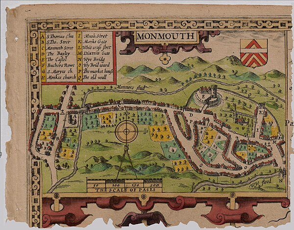 600px Old Map Of Monmouth%2C Wales 