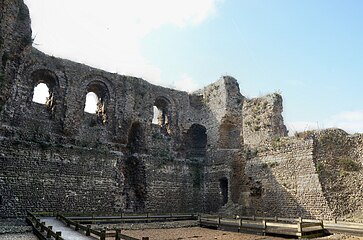 The interior of Canterbury Castle