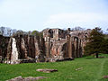 The abbey viewed from the south-east