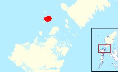 Pabbay shown in the Sound of Harris