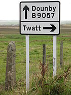 Twatt Orkney Road Sign.JPG