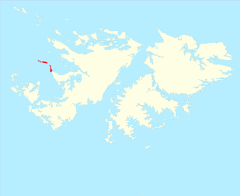 Location of the Passage Islands (red)