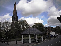 St Wilfrid's from Market Place, Standish.jpg