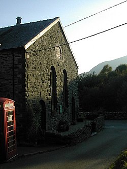 Chapel and red Phone Box at Nantmor - geograph.org.uk - 62784.jpg
